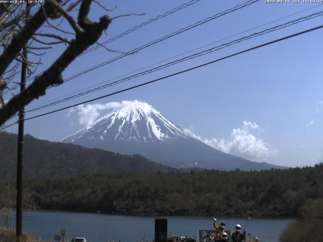 西湖からの富士山