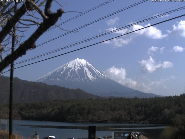 西湖からの富士山