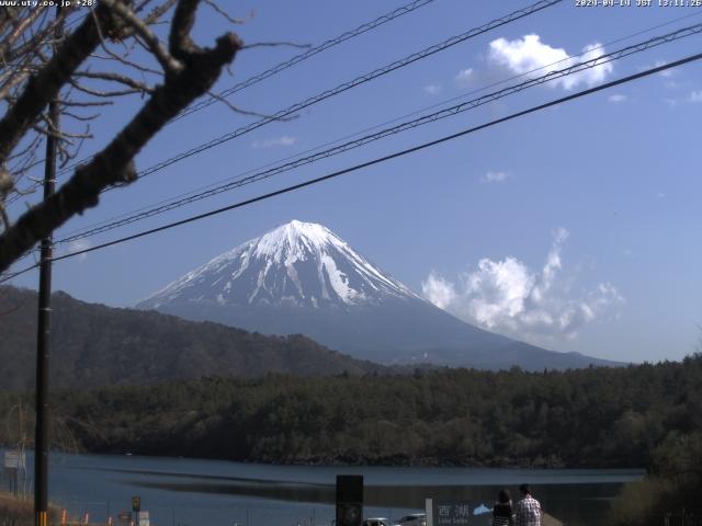 西湖からの富士山