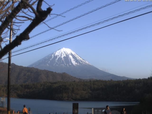 西湖からの富士山