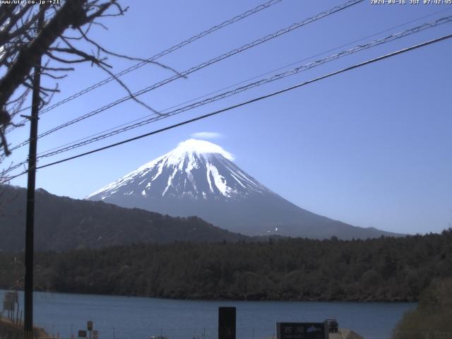 西湖からの富士山