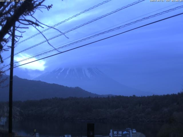 西湖からの富士山