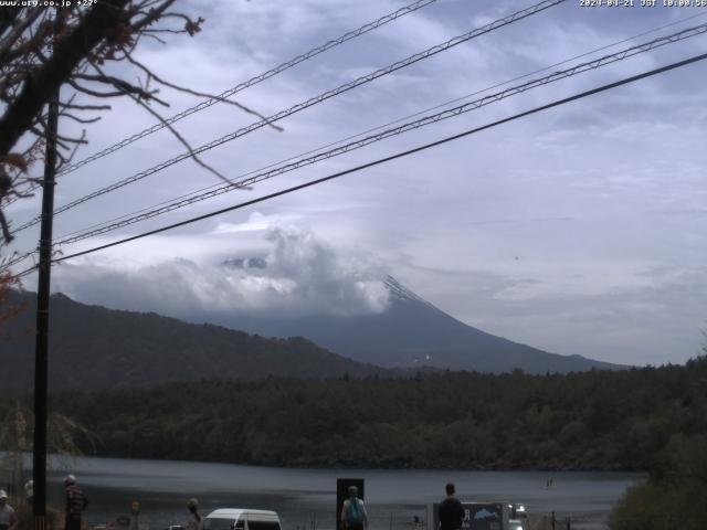 西湖からの富士山