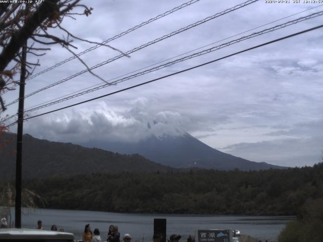 西湖からの富士山