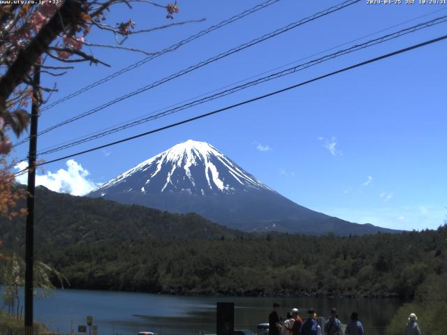 西湖からの富士山