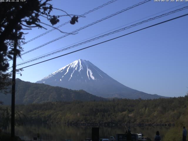 西湖からの富士山