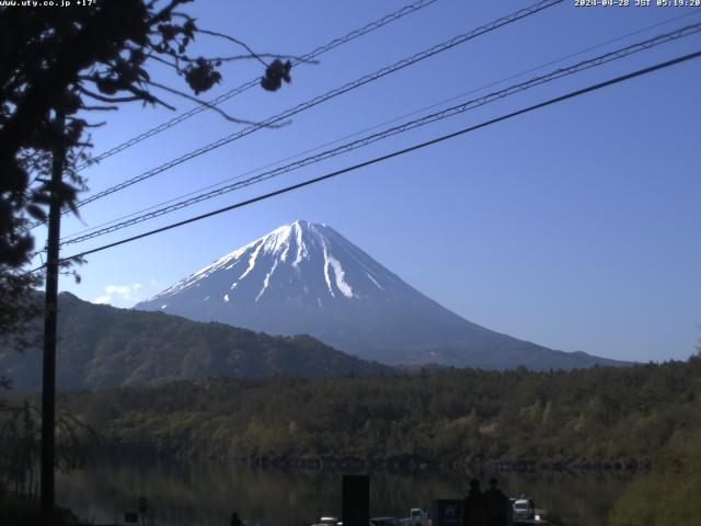 西湖からの富士山