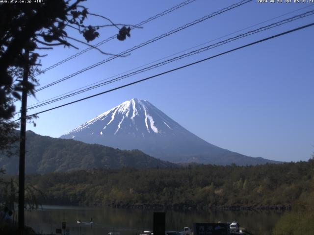 西湖からの富士山