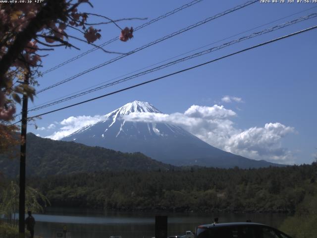 西湖からの富士山