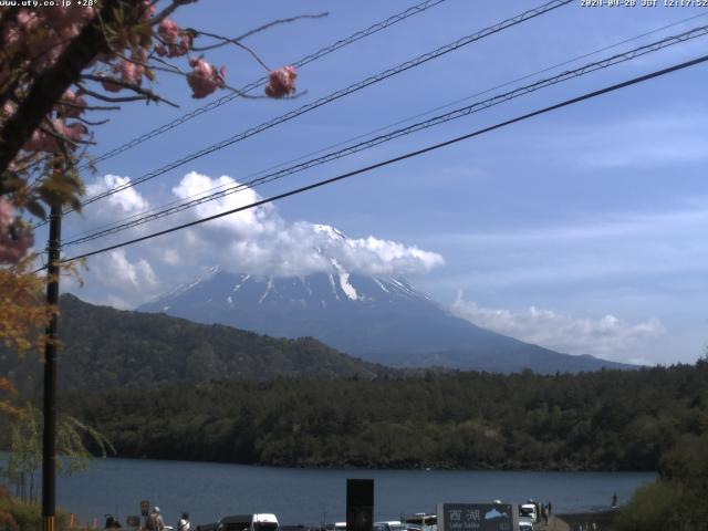 西湖からの富士山