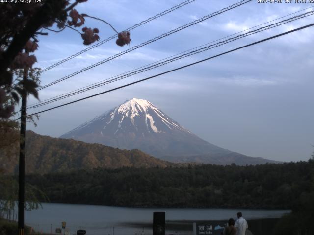 西湖からの富士山