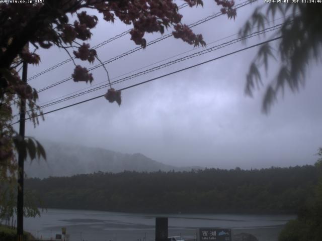 西湖からの富士山