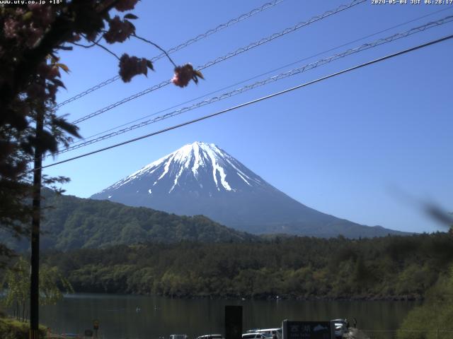 西湖からの富士山