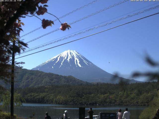 西湖からの富士山