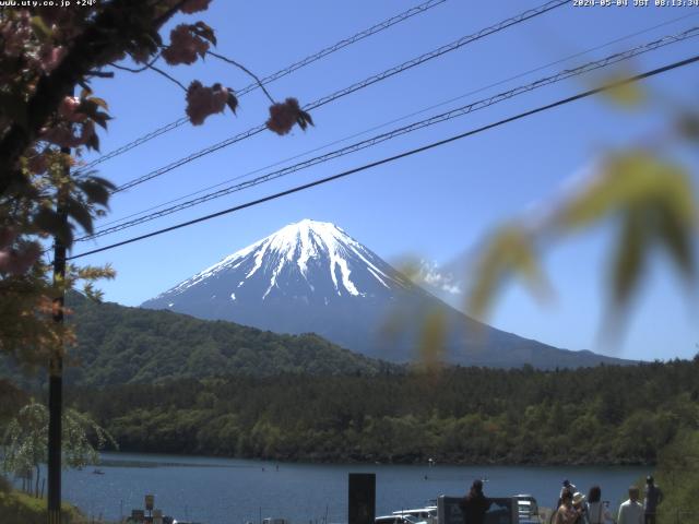 西湖からの富士山