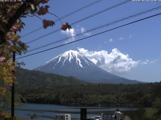 西湖からの富士山