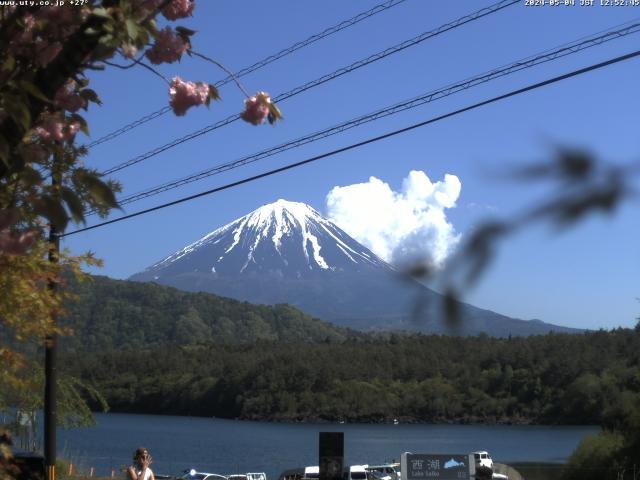 西湖からの富士山