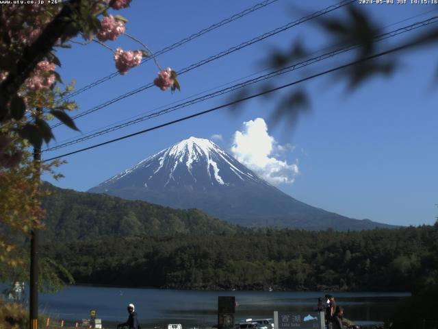 西湖からの富士山