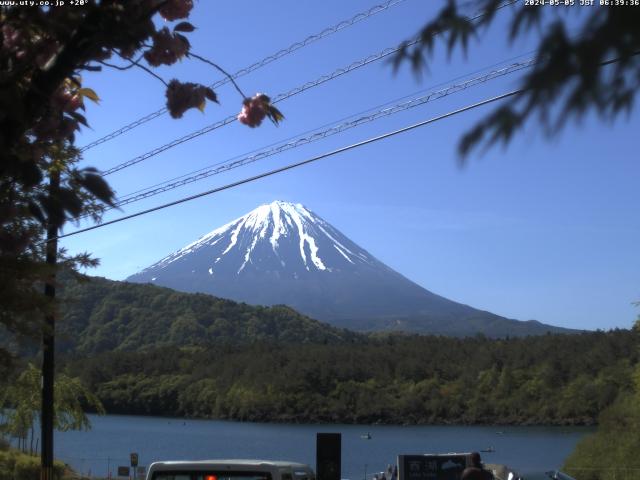 西湖からの富士山