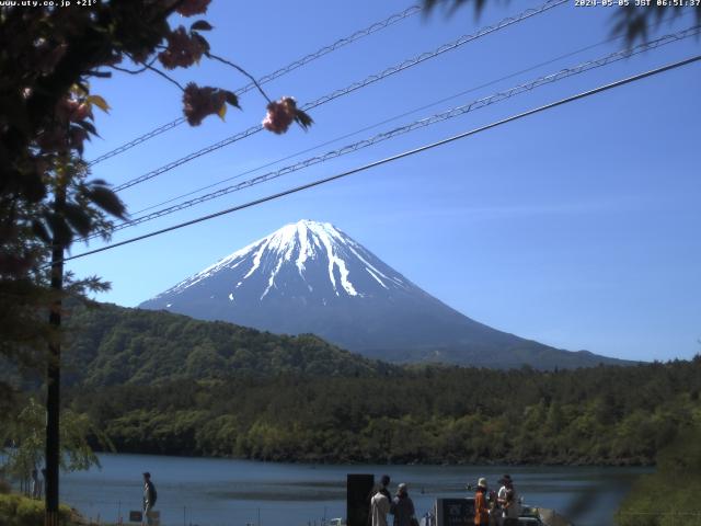 西湖からの富士山