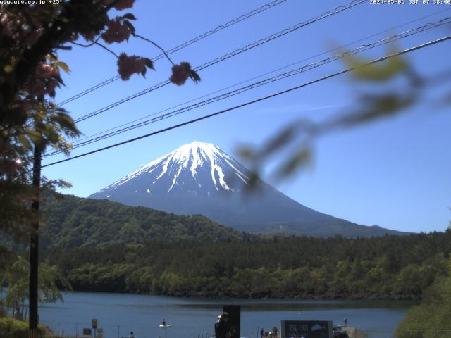 西湖からの富士山