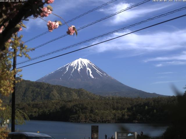 西湖からの富士山