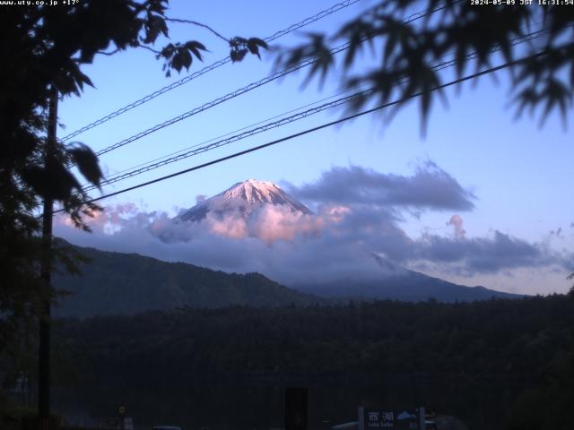 西湖からの富士山