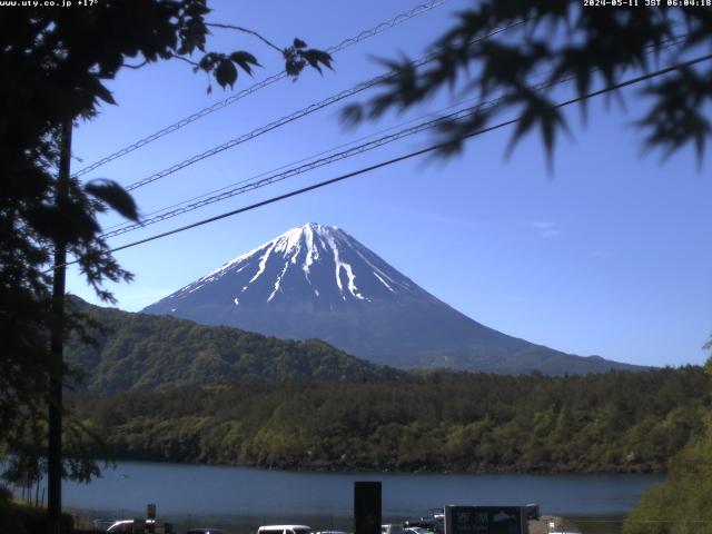 西湖からの富士山