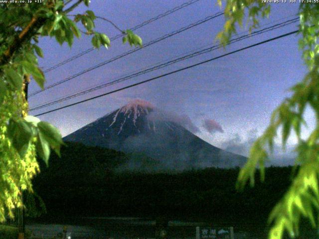 西湖からの富士山