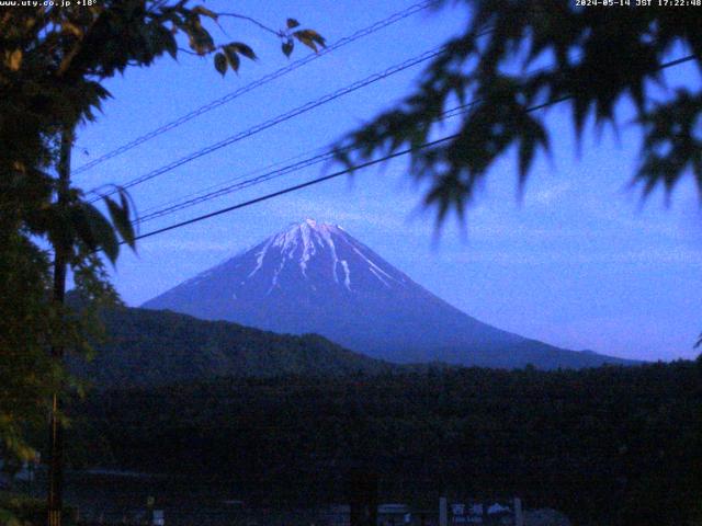 西湖からの富士山