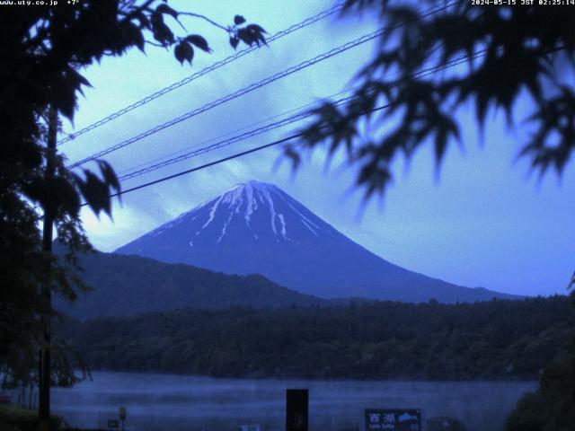 西湖からの富士山