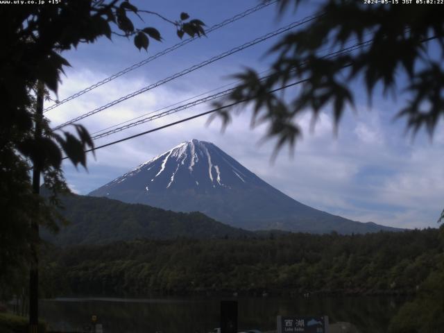 西湖からの富士山