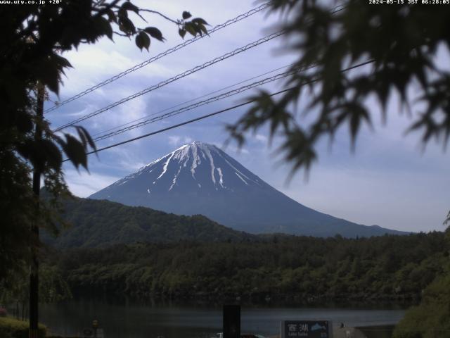 西湖からの富士山