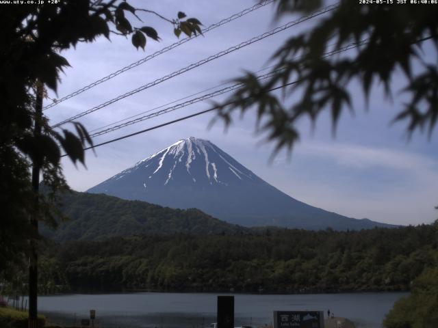 西湖からの富士山