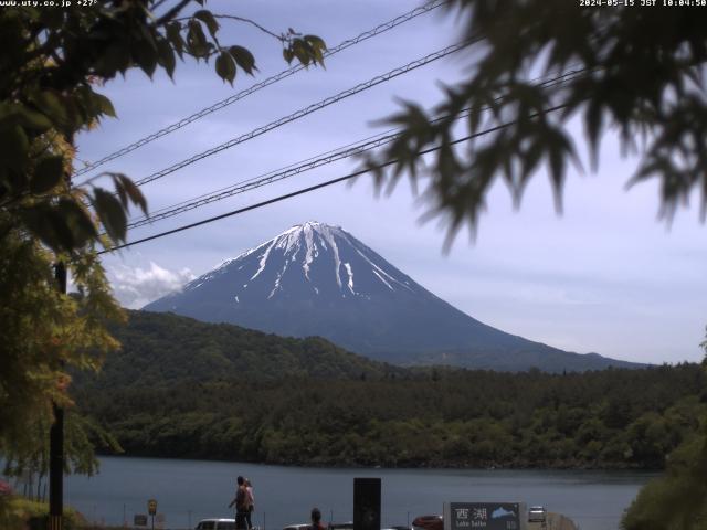 西湖からの富士山