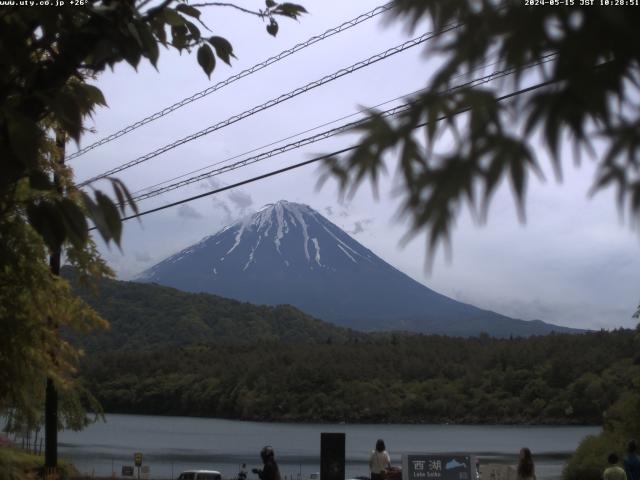 西湖からの富士山