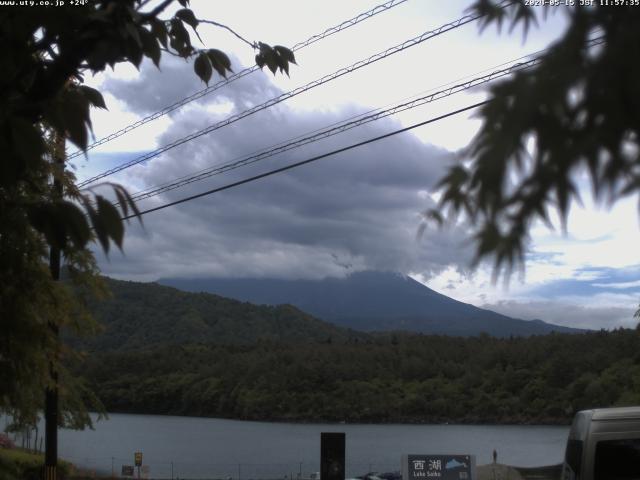 西湖からの富士山