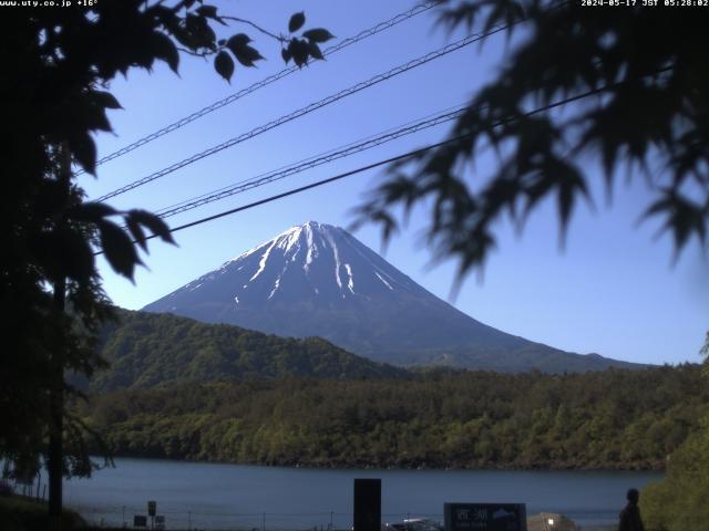 西湖からの富士山