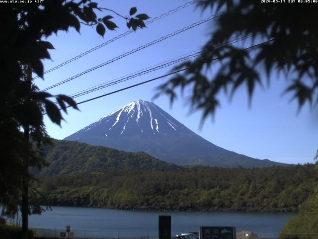 西湖からの富士山