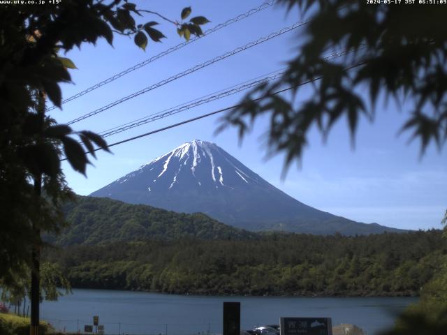 西湖からの富士山