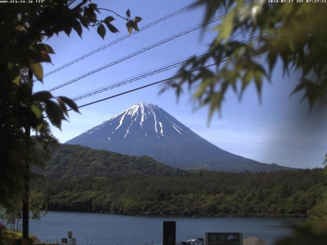 西湖からの富士山