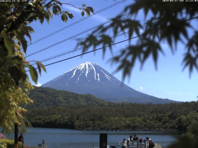 西湖からの富士山