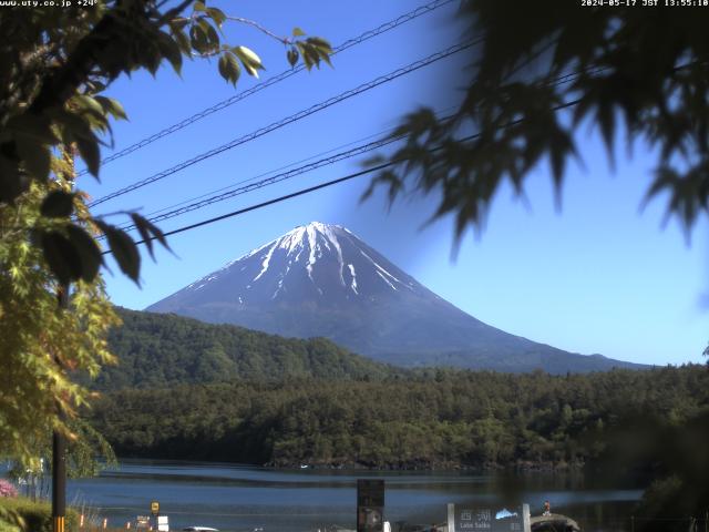 西湖からの富士山