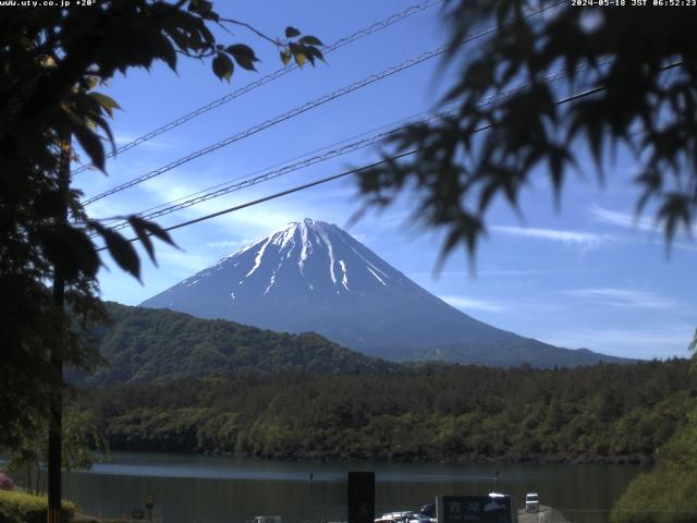 西湖からの富士山