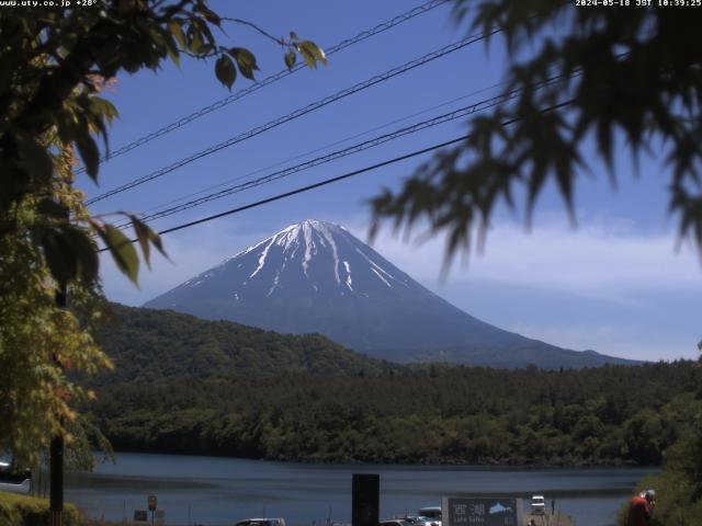 西湖からの富士山