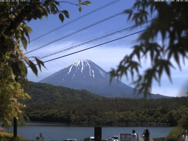 西湖からの富士山