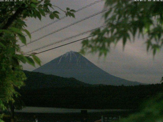 西湖からの富士山