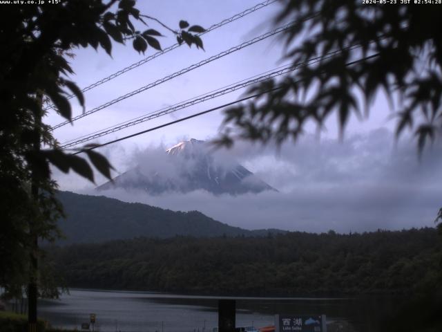 西湖からの富士山