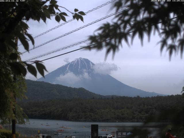 西湖からの富士山