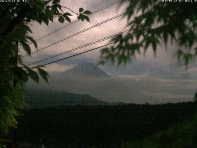 西湖からの富士山